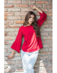 Blusa Paula Color Rojo