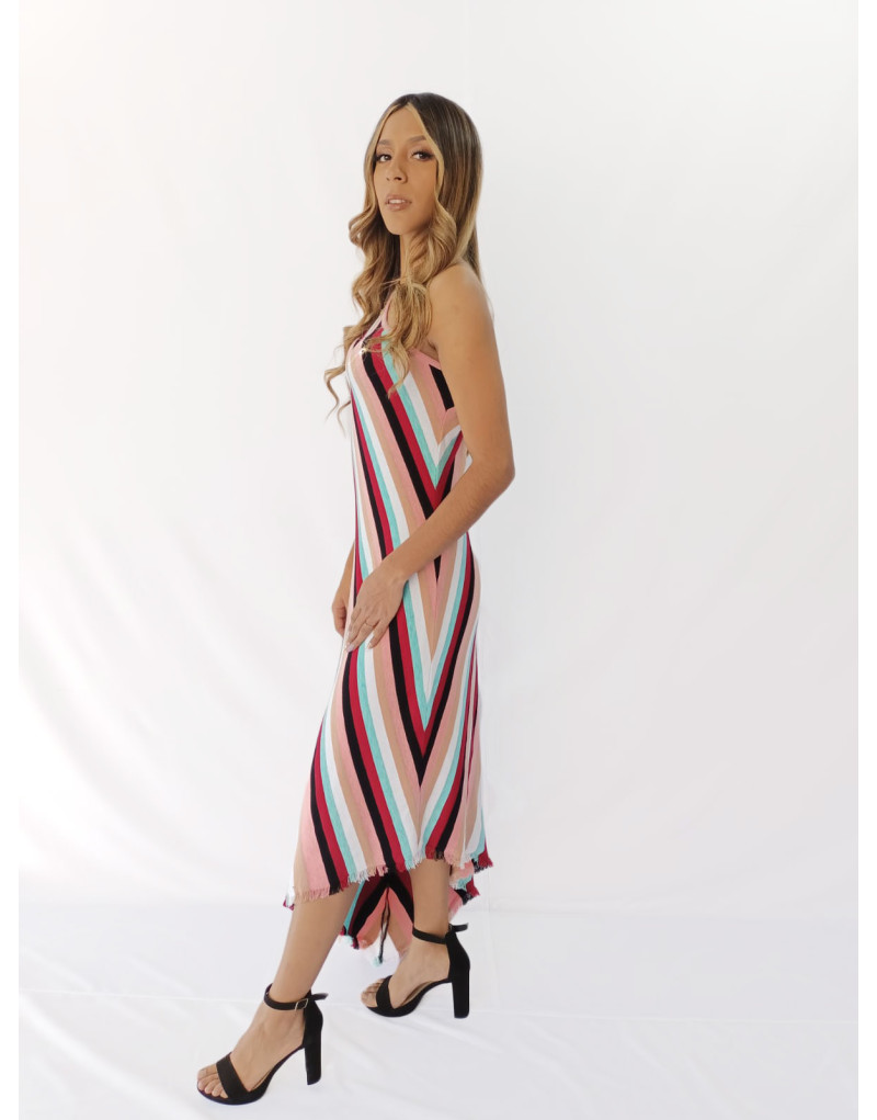 Vestido Daniela Tono Rosa